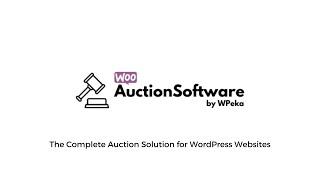 Woo Auction Plugin | The Complete WordPress Auction Plugin