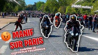 20 000 MOTARDS EN COLÈRES DANS PARIS!!!(manifestation contre le controle technique) AVEC @JCPROD_