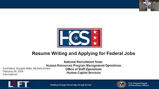 Federal Resume Writing and Applying for Federal Jobs (USAJOBS)