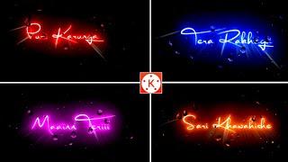 Kinemaster Glowing Text Editing +Rain Drop Effect | How to make glow lyrics video kinemaster editing