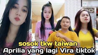 Aprilia tkw taiwan viral di tiktok || video viral tkw Taiwan tersebar