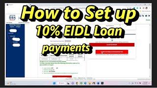 How to pay only 10% on EIDL LOANS TUTORIAL step by step for 90% off first 6 months through CAWEB