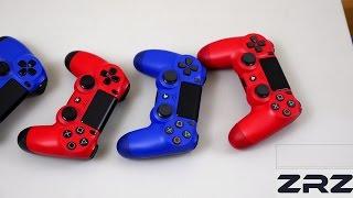 Red & Blue DualShock 4 v2 VS v1