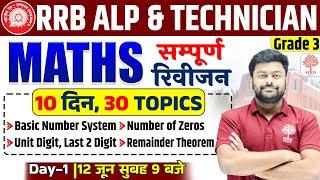 ALP MATHS REVISION CLASS 01 | RRB ALP MATHS CLASSES 2024 | TECHNICIAN MATHS|RRB MATHS BY SATYAM SIR