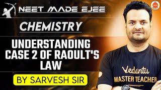 Understanding Case 2 of Raoult's Law | Relative Lowering of Vapor Pressure | Sarvesh Sir | NEET 2025