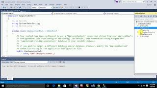 Entity Framework Code First approach in .NET | Creating and Inserting data into table using code | 1