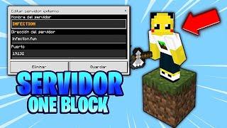 NUEVO SERVIDOR SURVIVAL ONE BLOCK Para Minecraft PE/Bedrock y Java 1.21+