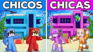 CHICOS vs CHICAS: BASE SECRETA SUBMARINA en Minecraft!