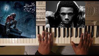 A BOOGIE WIT DA HOODIE - LOOK BACK AT IT (PIANO TUTORIAL) Eb Minor