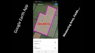 How to measure land area by mobile on Google Earth App
