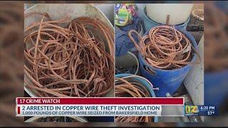 KCSO: About 1,000 pounds of copper wire stolen, 2 arrested