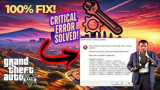 How to Fix Script Hook V Critical Error in GTA 5 (2025 Update)