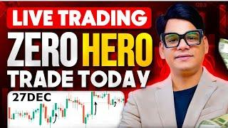 27 DEC SENSEX Zero Hero  live trading, #nifty  #optionstrading #trading #livetrading #vinbull