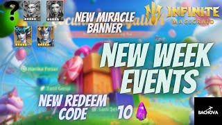 Infinite Magicraid-New Redeem Code & New Week Events & New Miracle Banner