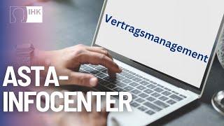 ASTA-Infocenter Tutorial: Vertragsmanagement