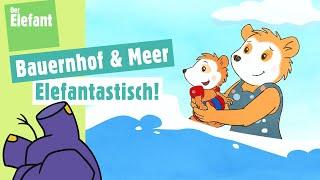 Bobo besucht einen Bauernhof für Kinder & Bobo fährt ans Meer | Der Elefant | WDR