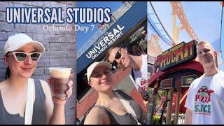 UNIVERSAL STUDIOS ORLANDO - Day 7! First Time at Universal! World's biggest McDonald's I-Drive!