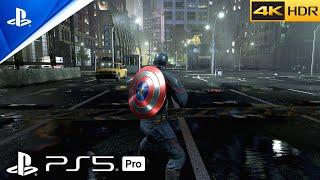 (PS5 PRO) Marvel's Avengers - CAPTAIN AMERICA GAMEPLAY | Realistic Ultra Graphics [4K 60FPS HDR]