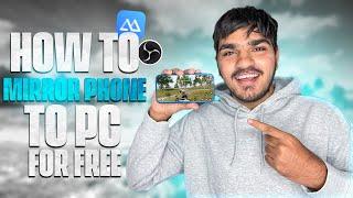 How To Stream BGMI from PC | Mirror Phone to PC for FREE