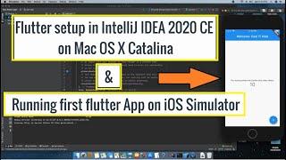 Flutter Installation in IntelliJ IDEA 2020 CE on Mac OS X Catalina