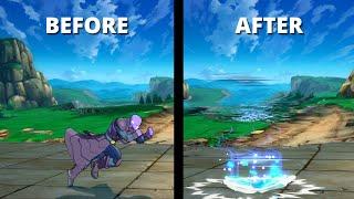 Hit Changes! Before and After Comparison!! Dragon Ball FighterZ Patch 1 31