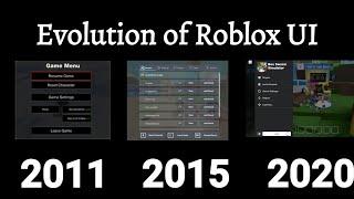 Evolution of Roblox UI 2006 - 2020