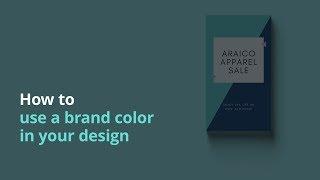 How to use a brand color in your design