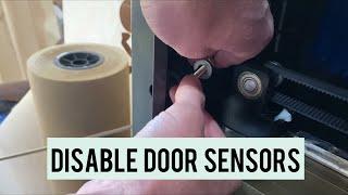 Disable Door Alarm and Machine Protect Sensors on OMtech Laser