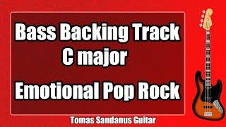 Bass Backing Track C major - Emotional Dreamy Pop Rock - NO BASS | ST 18