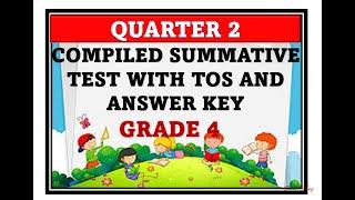 COMPILED SUMMATIVE TEST FOR GRADE 4 QUARTER 2 #SUMMATIVETEST  #QUARTER2