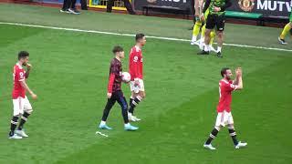 2021/22 EPL: Manchester United 3-2 Norwich - Ronaldo hands hat-trick matchball to Garnacho