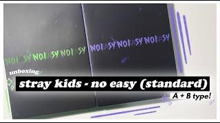  unboxing: stray kids no easy! ~ standard ver. a + b type! 