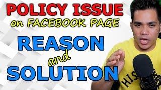 HOW TO REMOVE POLICY ISSUE ON FACEBOOK PAGE | BAKIT MAY POLICY ISSUE? | #AJPAKNERS