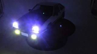 Autoart Toyota Initial D AE 86 LED modified by Carloverdiecast