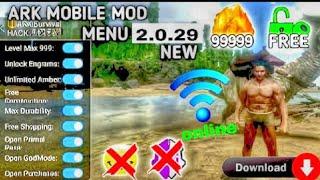 Mod Menu Apk  Ark Mobile|God Console  Unlimited Amber  Prime Pass | No Crash 10+14 Working