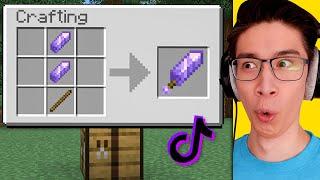 Testing Viral Minecraft TikToks That Are 100% Real