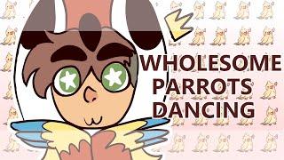 WHOLESOME PARROTS DANCING MEME | Sultan Sketches UWU Challenge