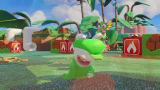 Mario + Rabbids Kingdom Battle - 1st Mid Boss Pirabbid Plant