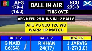 Afghanistan Vs Scotland Warm Up Match Highlights, AFG vs SCO Warm Up Match Highlights