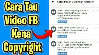 Cara Mengetahui Video Kena Copyright/Hak Cipta Facebook 2022