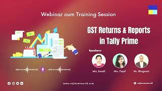 GST Returns & Rports in TallyPrime | #FreeTraining | 11-03-23 | #RSPL |#TallyPrime