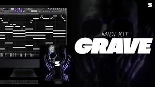 [FREE] Best Dark Trap Melodic Midi Kit - GRAVE"[DRAKE, TRAVIS SCOTT, 808 MAFIA] Piano Midi Kit