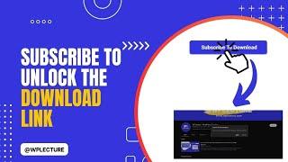  How To Create Subscribe To Unlock Download Link Button  Sub 2 Unlock Link Kaise Banaye 