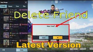 HOW TO Remove Friends for PUBG MOBILE  || IND PSF