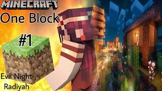 One Block Survival || Minecraft Pocket Edition 1.19 || Evil Night Radiyah