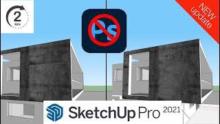 How To Make Seamless Textures  in SketchUP in 2021