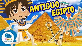 Historia del ANTIGUO EGIPTO para Niños | Descubre Faraones, Pirámides y Momias @HappyLearningES