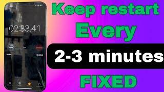 iPhone 12 Pro Max keep restarting 2-3 minutes fixed
