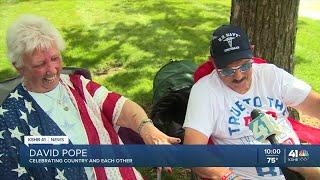 One couple celebrates Fourth of July in Kansas City with a wedding ring