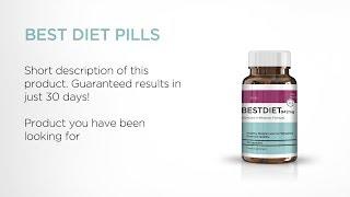 Product video presentation for marketing - diet pills bottle (s1)